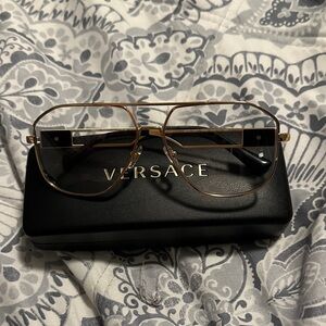 Versace Gold Frame Eyewear
